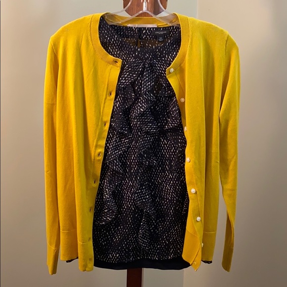 ANN TAYLOR Black Sheer Blouse - Picture 6 of 8